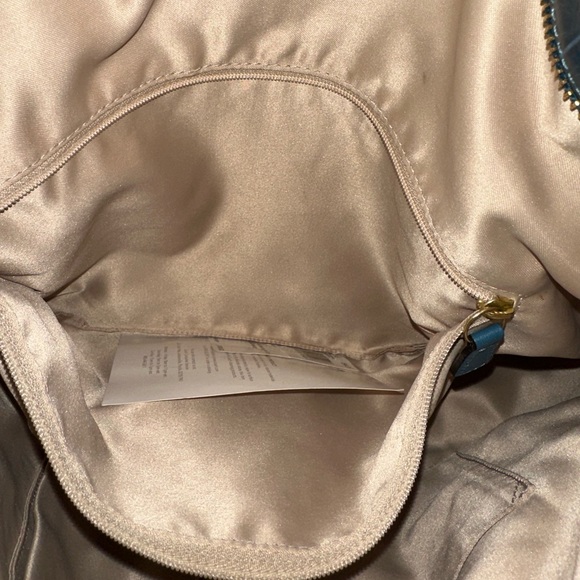 Coach Kristin Large Embossed Expandable Croc Crossbody Tote Denim Blue 16795 - Picture 13 of 16